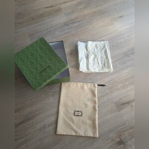 3pcs Gucci Box with Dust Bag + Tissue Paper